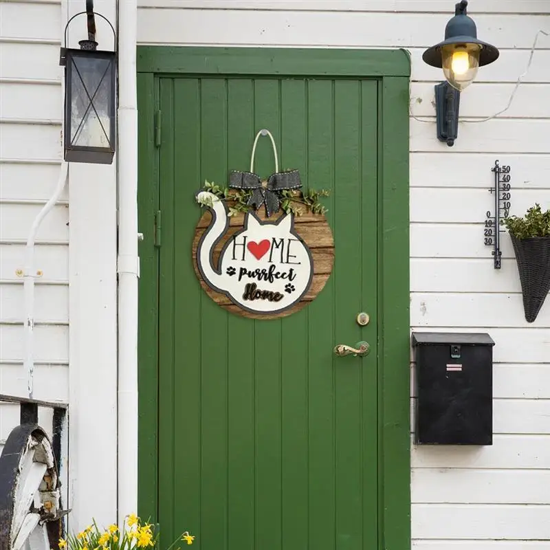 

Door Hanger Seasonal Welcome Wreath Sign With Interchangeable Holiday Pieces For Farmhouse Front Door Hanger Porch Decoration