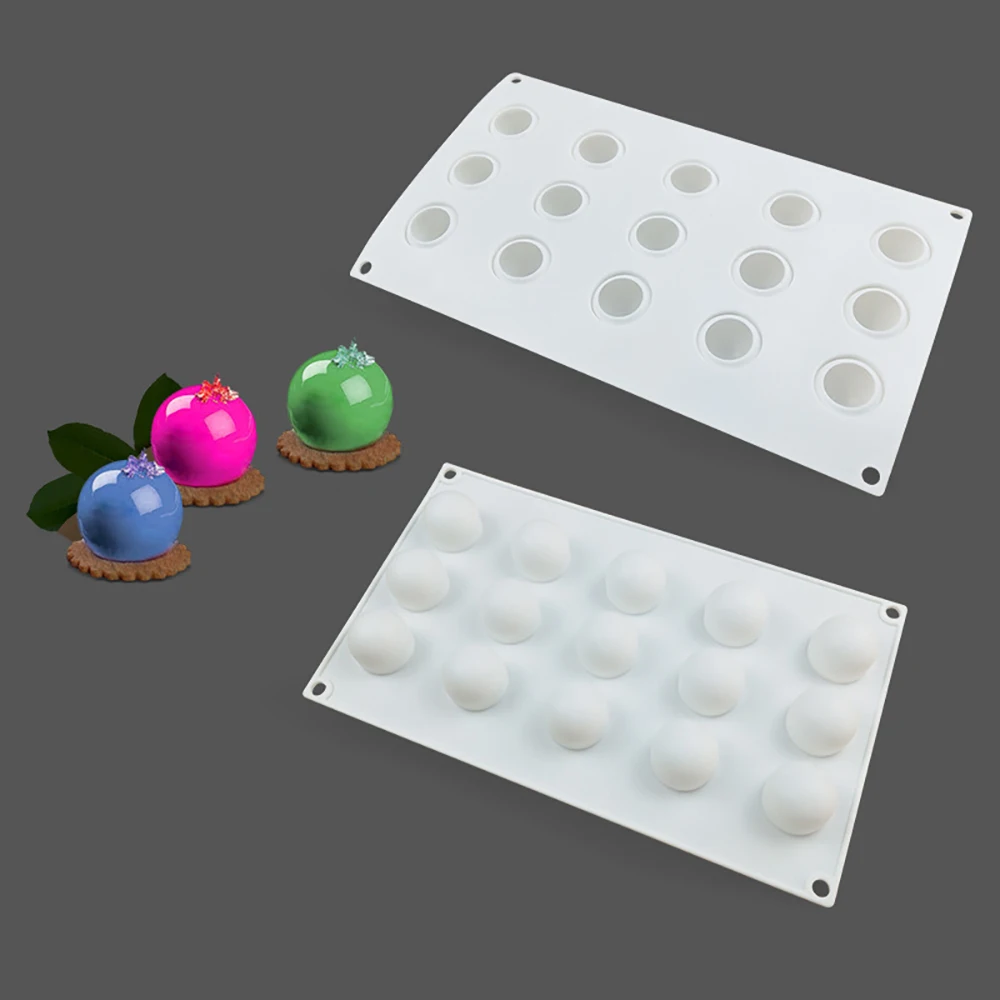 3d силиконовые формы мини трюфель 15 круглое отверстие шарообразный пресс для
