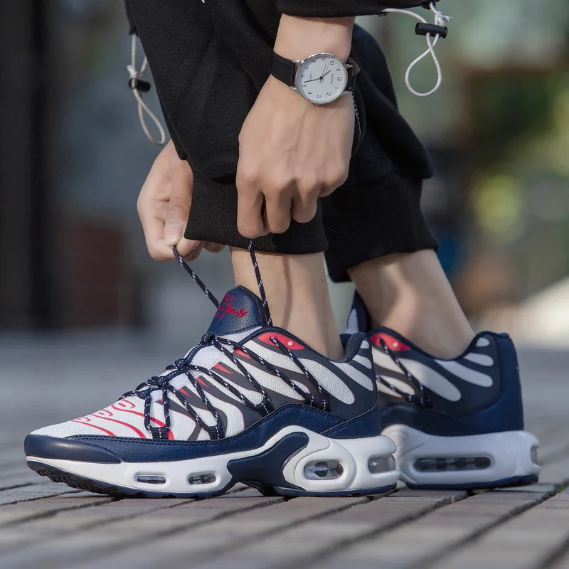 Air Cushion Man Sport Running Shoes Breathable Mesh Sneakers for Men Summer Outdoor Fitness Training Marathon Jogging Shoes