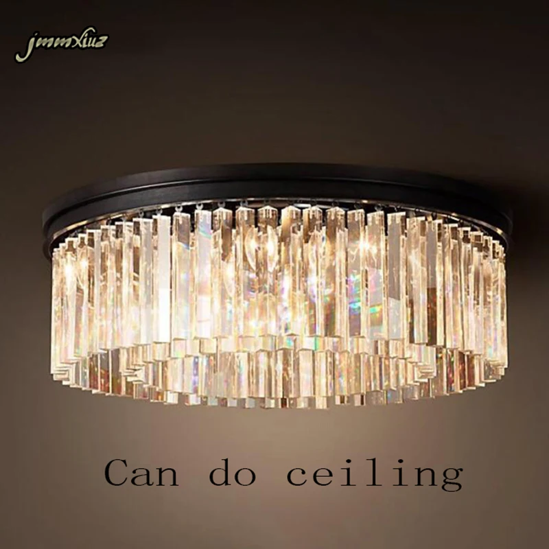 

Luxury Crystal Hanging Light Fixture Round Crystal Chandelier Fixture Drop Lamp for living room dining room Restaurant Cafe