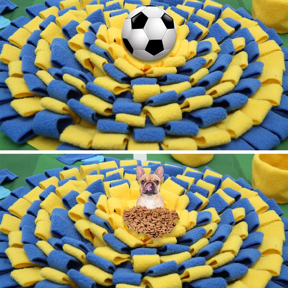 Собачий нюхательный коврик для домашних животных тренировочное одеяло съемные