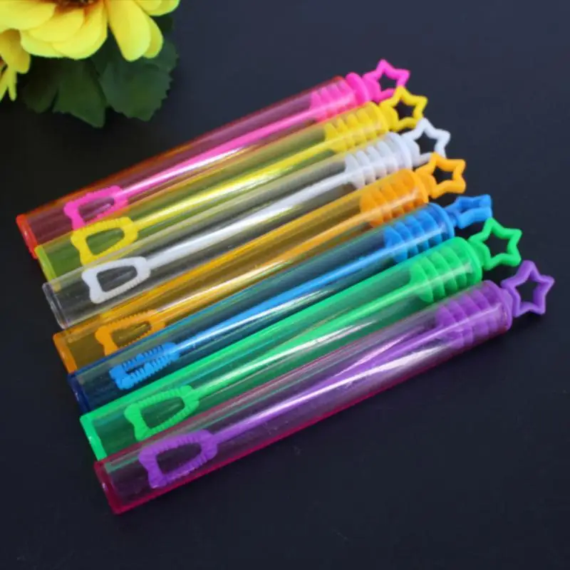 

7 Pcs Pentagram Bubble Stick Wand Tube Bubble Soap Bottle Children's Toy Funny Outdoor Home Wedding Decor Toy Party Props