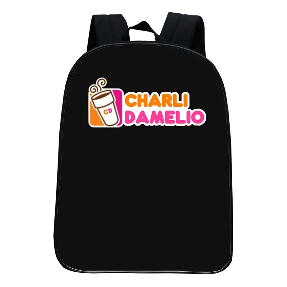 

Charli Damelio Backpack Kindergarten Schoolbag Boys Girls Student Bookbag Children Knapsack Travel Rucksack Gift