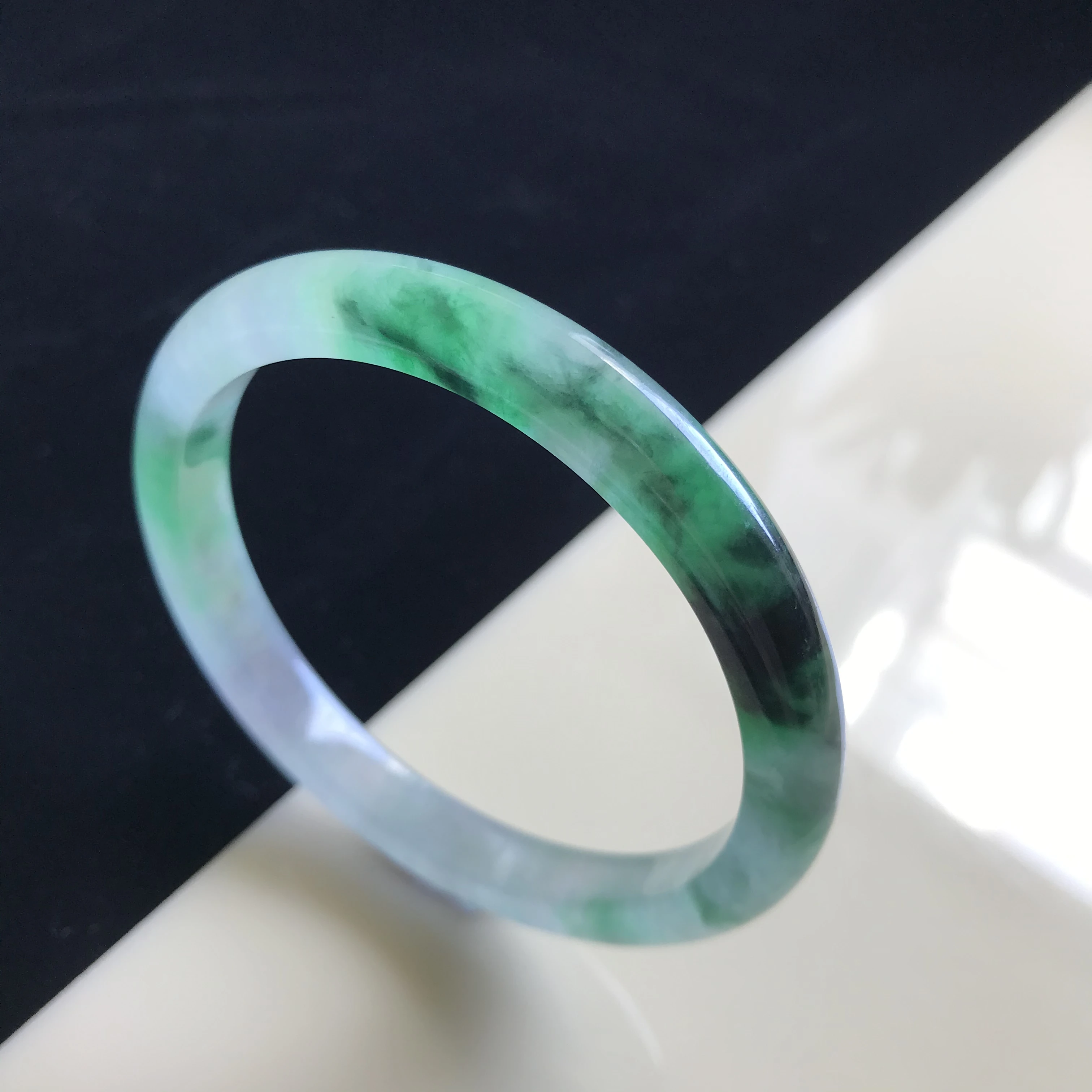 

Burma 100%Genuine High-end Jadeite Bracelet Jewelry Jade Bangles For Women 58 mm(With Certificate)