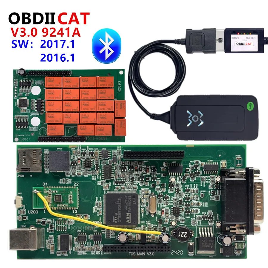 Новое программное обеспечение 2017 3 новый дизайн с Bluetooth мульти языки OBD2 TCS ODB OBDII