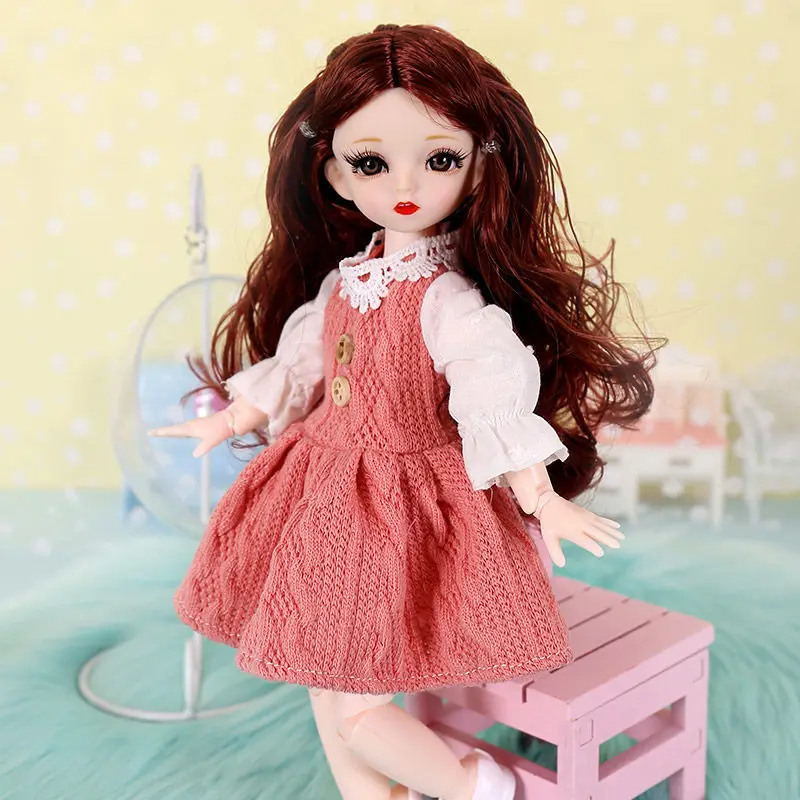 Новый 15 подвижные суставы 12 дюймов BJD кукла 30 см 1/6 макияж одеваем куклы с модная