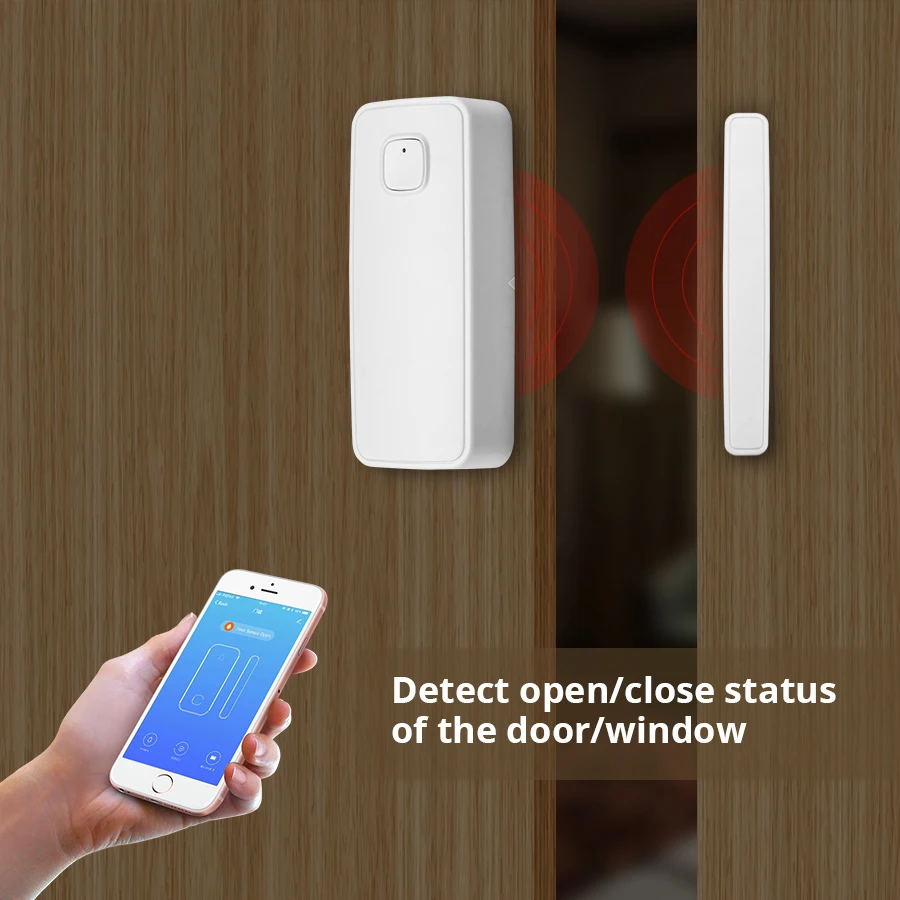 Датчик открытия/закрытия окон и дверей управление через приложение работает с