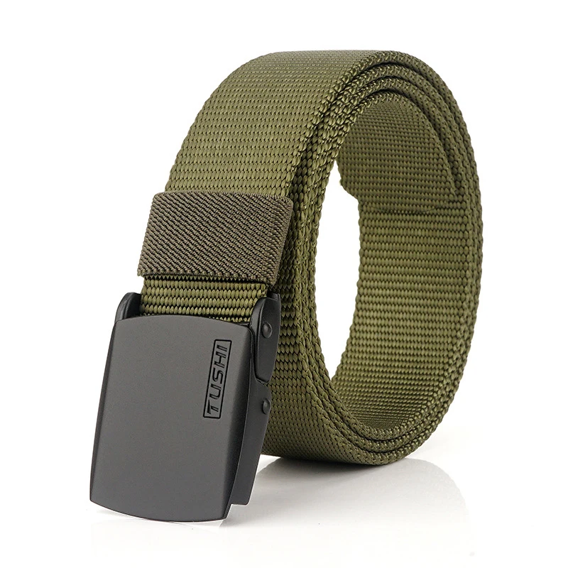 Ремень из нейлонового сплава с автоматической пряжкой для мужчин и женщин 3 5 см |