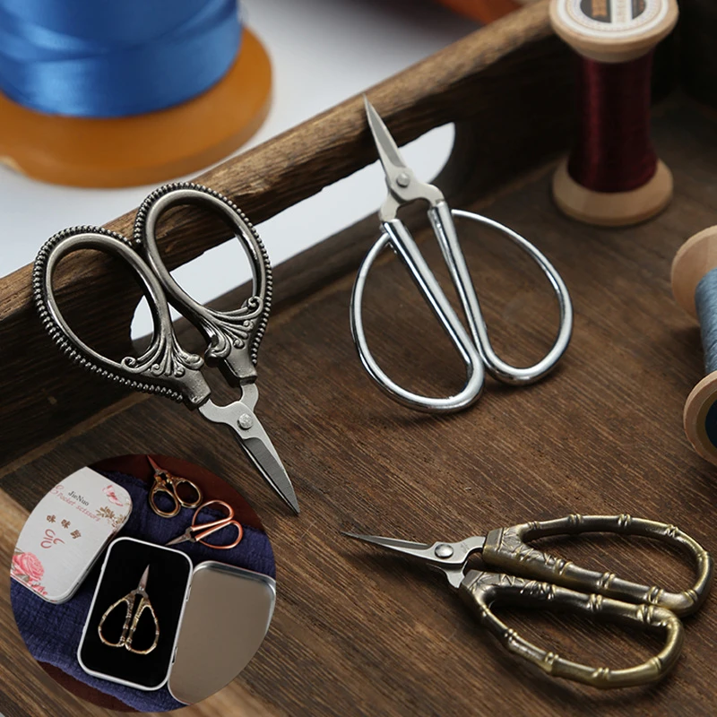 Лидер продаж высококачественные винтажные Мини-ножницы острые золотые ножницы