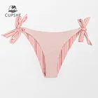 CUPSHE, двусторонний купальник-бикини с завязками сбоку и низкой талией для женщин, сексуальный купальник с высокой талией, Короткие 2022 раздельные бразильские плавки