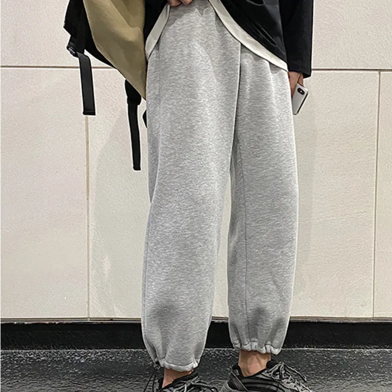 Мужские спортивные штаны модные однотонные повседневные брюки для бега уличная