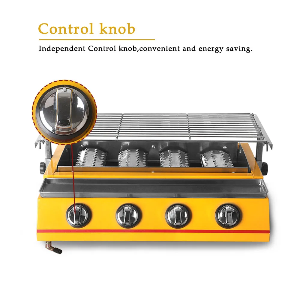 2/3/4/6/8 горелки газовая угольный гриль для барбекю, инфракрасные газовые горелки, Кухня барбекю Гриль Инструменты для приготовления пищи на воздухе churrasqueira легко чистить