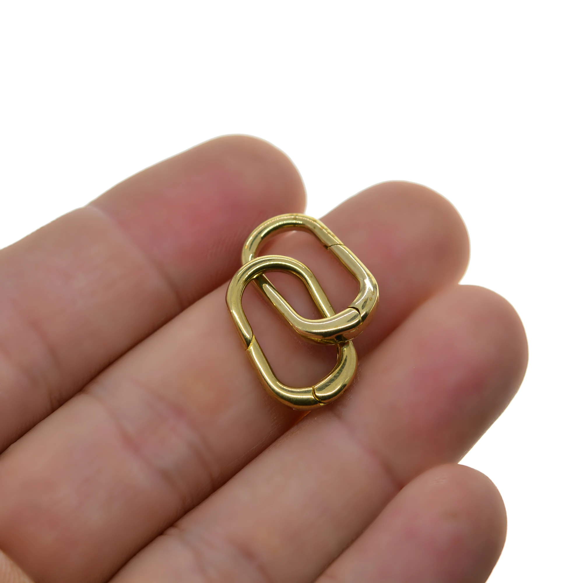 6pcs Fine Korea handmade 20mm 0.8inch Solid Brass Oval snap spring hook clasp jewelry DIY Accessory | Украшения и аксессуары