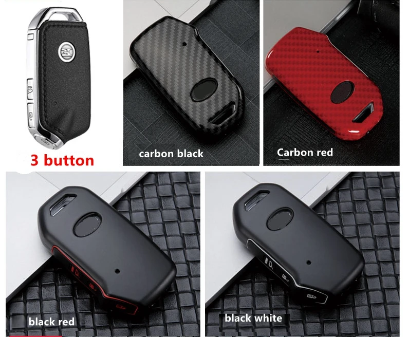 Автомобильный Карманный чехол для ключей из углеродного волокна Kia Sportage Ceed Sorento