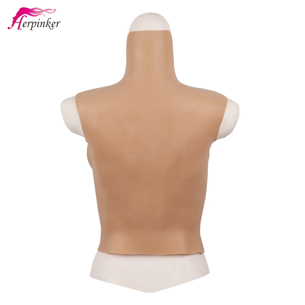 Сексуальный Трансвестит поддельные грудь половина тела реалистичные