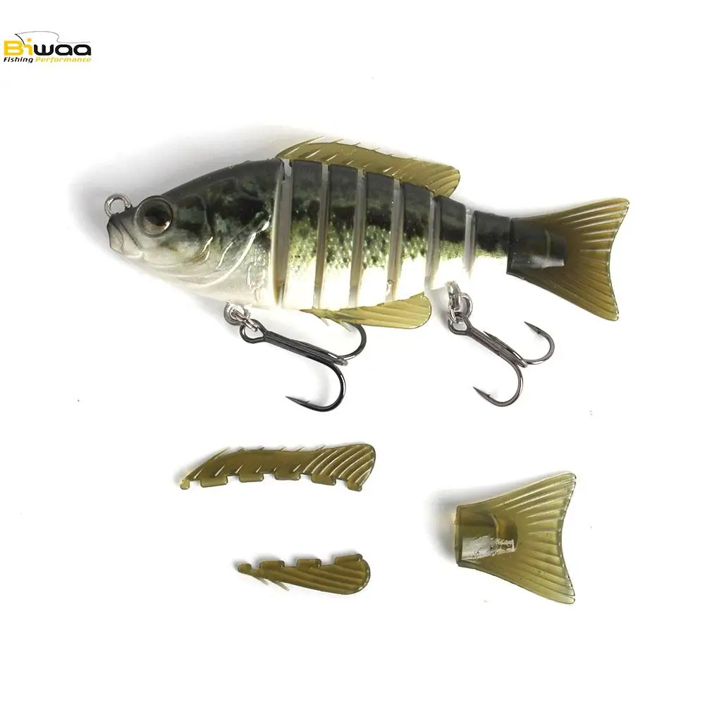 BIWAA SEVEN 4 &quot100 мм 17 г Swimbait bigbait Рыбацкая наживка glide bait шарнирная приманка жесткая
