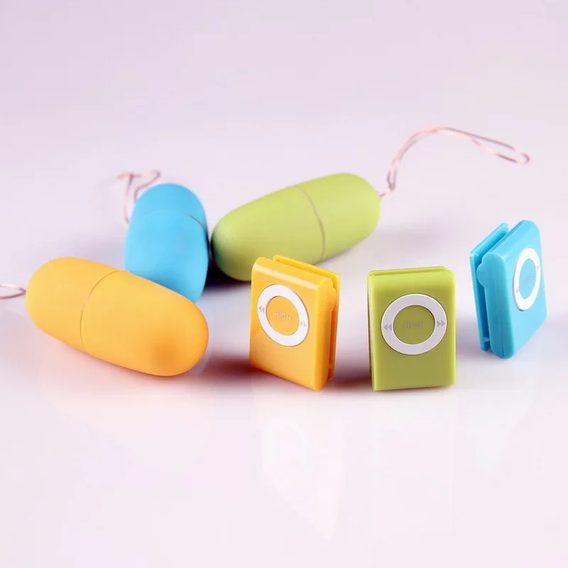 Водонепроницаемый портативный беспроводной MP3 Вибраторы с пультом