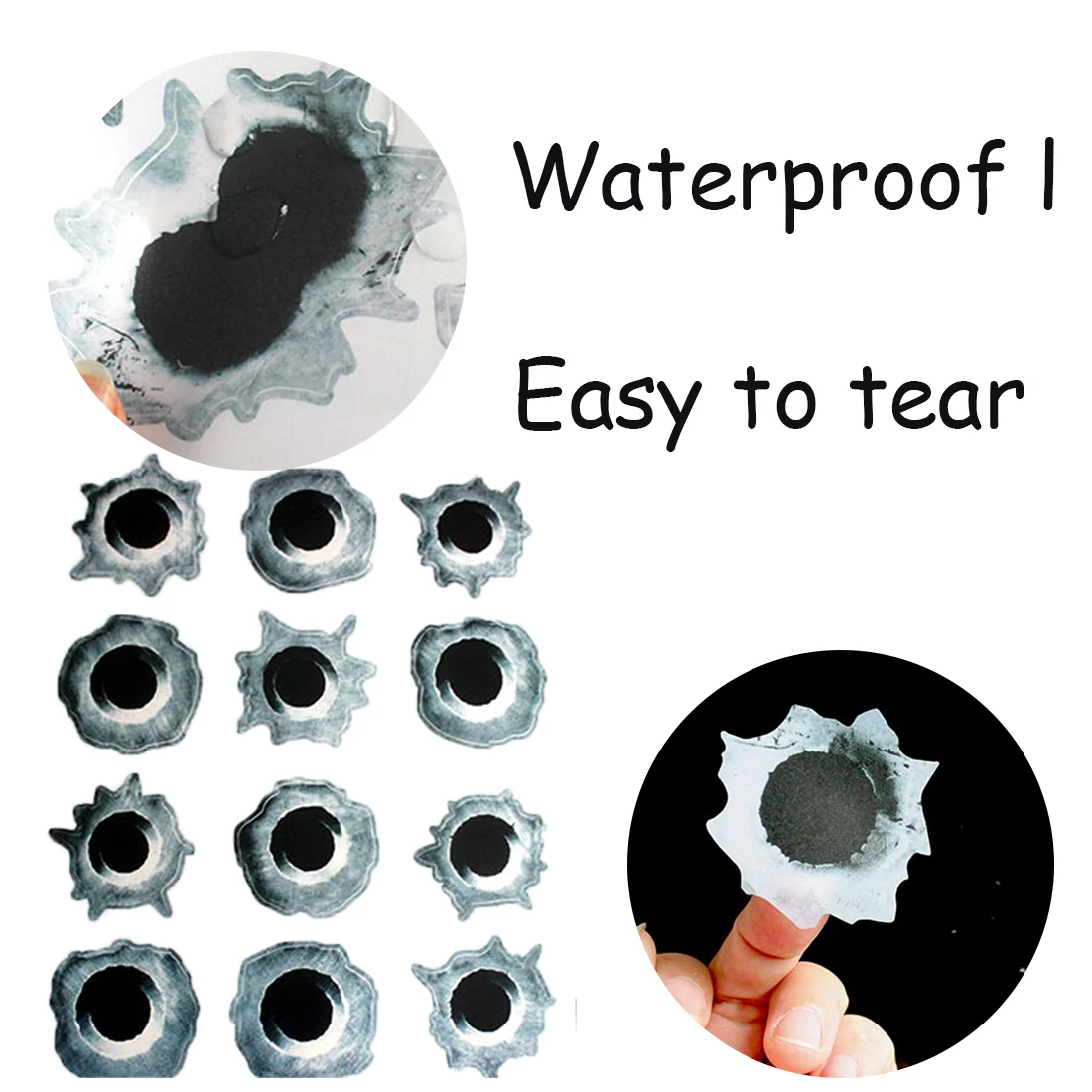 Dewtreetali 3D Поддельные пулевые пулеметы Смешные автомобильные шлемы наклейки