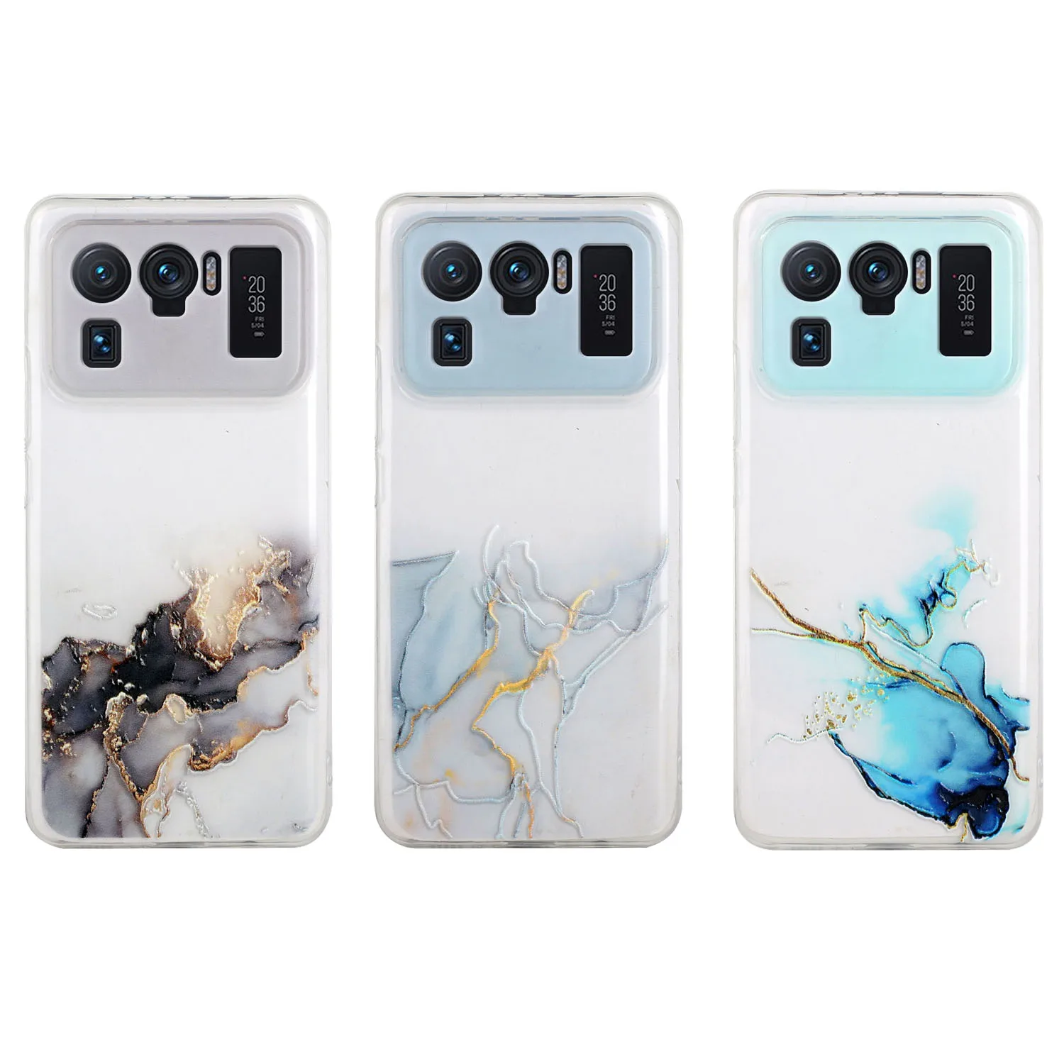 Мягкий чехол для телефона xiaomi 11 с тиснением ультрапрозрачный акварельным