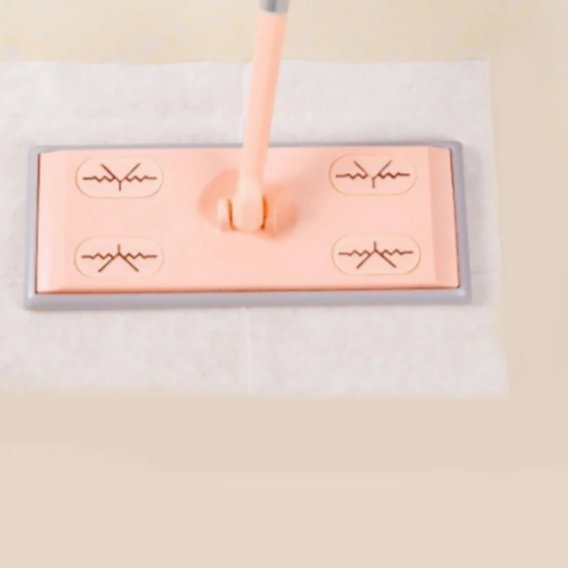 

Promotion! 6 Packs Disposable Protective Floor Dust Disinfection Wet Wipes White Impregnated Mop, White-20 Mops