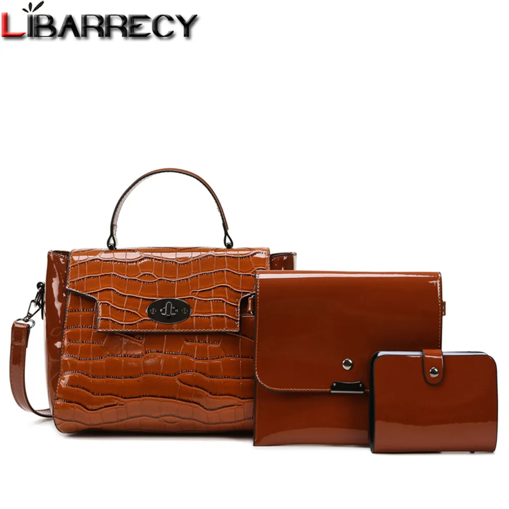 

2021 New Stone Grain Design Women's Composite Bag Quality PU Leather Ladies Handbag Fashion Design Women Shoulder Messenger Bags