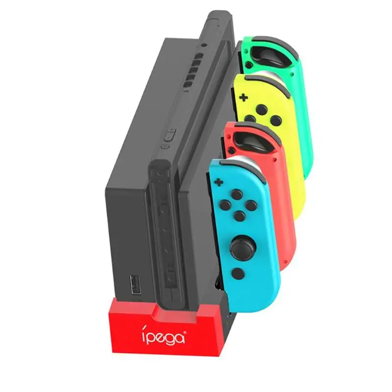 

PG-9186 Charging Dock Station Controller Charger Stand with 4 Charging Slots for Nintendo Switch