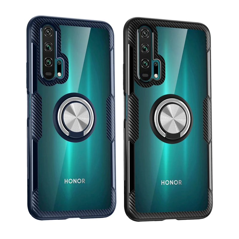 

Case For Huawei Honor 8X 7X 8S 10 10i 20 20i 20S V20 30 30S V30 Lite Pro Y5 2019 Play Nova4 5i Shockproof Transparent Ring Cover