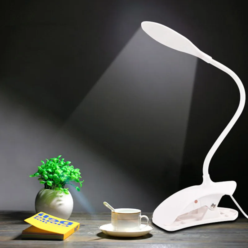 

Светодиодный светильник-книга с зажимом 1 Вт, гибкий светодиодный светильник для чтения, USB источник питания, светодиодный Настольный свети...