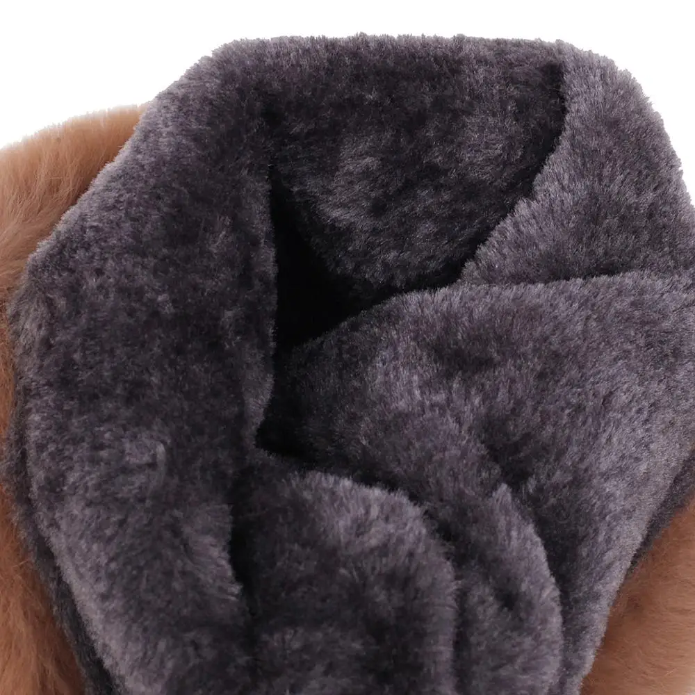 

2019 Women Boots Female Winter Shoes Woman Fur Warm Snow Boots Fashion Square High Heels knee high Boots Black Boots