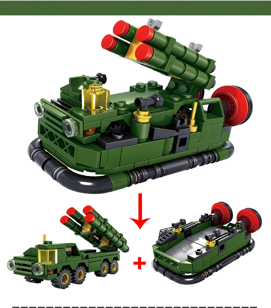 

6Pcs/lot Military Field Army Building Blocks Sets Helicapter Weapons Soldier DIY Brinquedos Bricks Educational Toys for Children