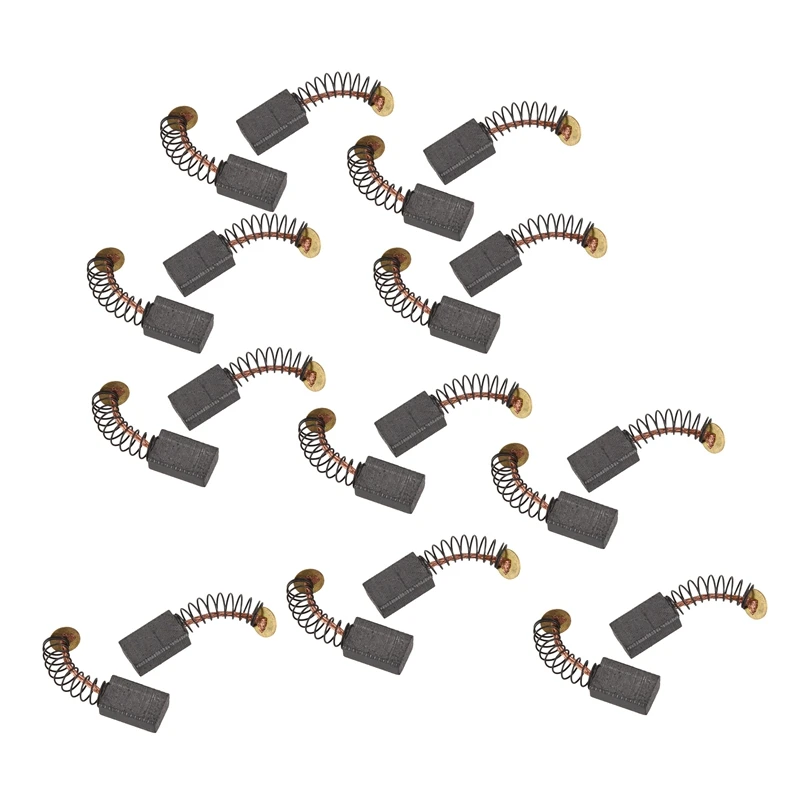 

20x Electric Drill Motor Carbon Brushes 12x8x5mm Black+gold