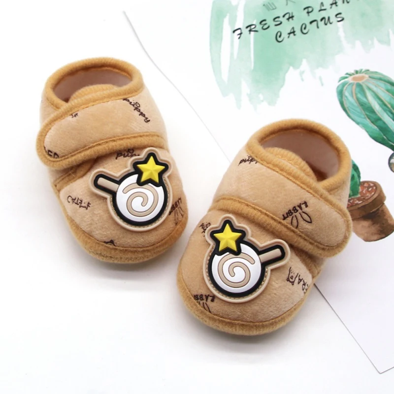 Милые осенние хлопковые нескользящие Повседневные тапочки с героями
