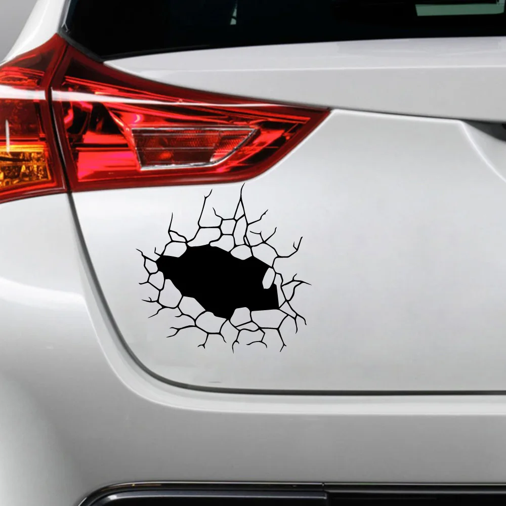 

Lovely Crack Car Stickers Vinyl Car Styling Auto Engine Cover Door Window Car Decal