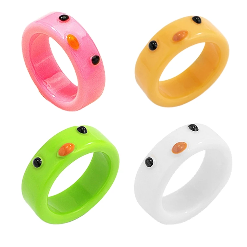

2022 New Cute Colorful Animal Rings for Women Girls Lovely Rings Fashion Party Prom Ring