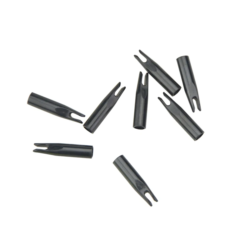 50/100pcs Archery Arrow Nocks Plastic Hunting Glue To Wrapping OD 6mm Shaft End Shooting Accessories | Спорт и развлечения