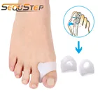 Sequstep силиконовые гелевые разделители для пальцев большого пальца ног корректор для защиты Кольца для пальцев ног Bunion Hallux Valgus релаксер