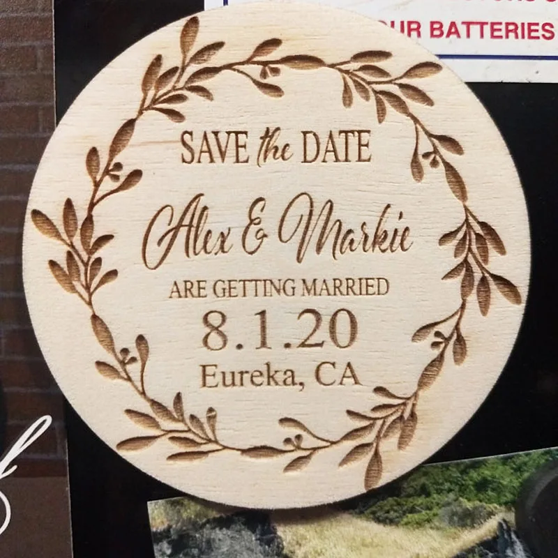 Сохраните дату персонализированная каллиграфия сохраните магниты свадебные