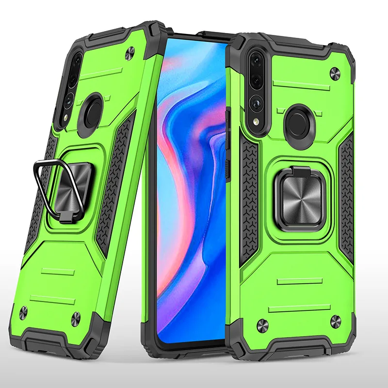 

2022 for Huawei P Smart Z Case Cover Shockproof Armor Drop Protective Defender Magnet Holder Ring Case for