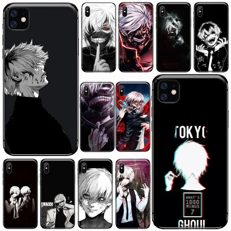 

Tokyo Ghoul Cool Japanese Anime Phone Case for iPhone 11 12 pro XS MAX 8 7 6 6S Plus X 5S SE 2020 XR Soft silicone
