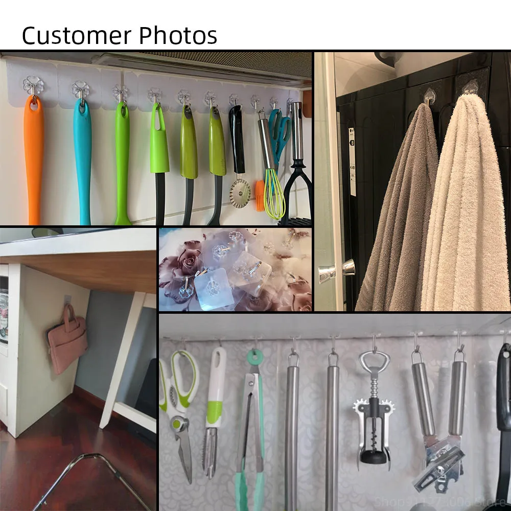 

Transparent Strong Self Adhesive Door Wall Hangers Hooks Suction Heavy Load Rack Cup Sucker for Home and Kitchen Bathroom