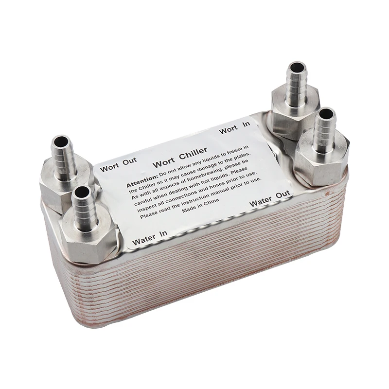 Охладитель сусла с 30 пластинами из нержавеющей стали пивоваренный охладитель