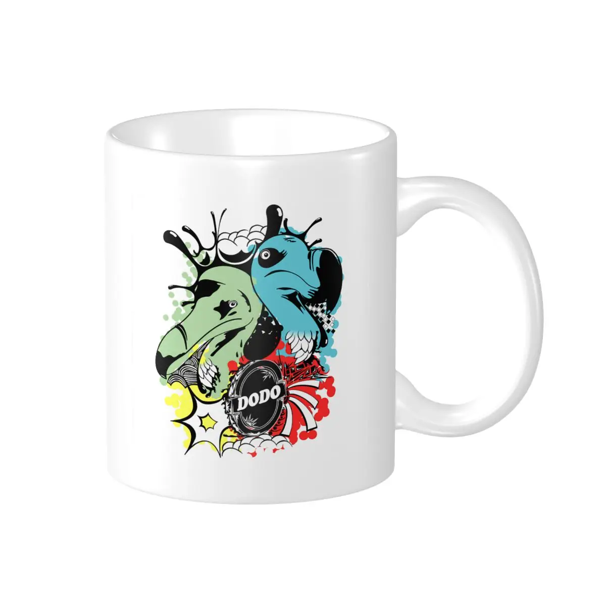 

Promo Badass Dodos Mugs Casual Graphic Cups CUPS Print Humor Graphic R248 beer mugs