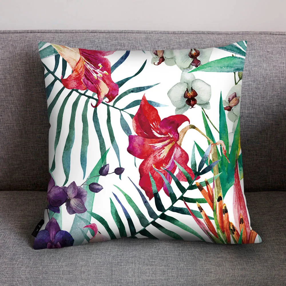 2019 листья тропических растений подушка с изображением кактуса крышка размером