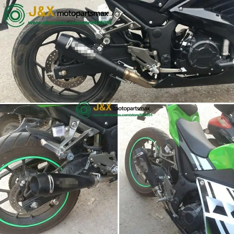 Мотоциклетный глушитель M4 выхлопная труба CBR125 CB400 CBR600 CB600 CB750 R25 Z250 R1100