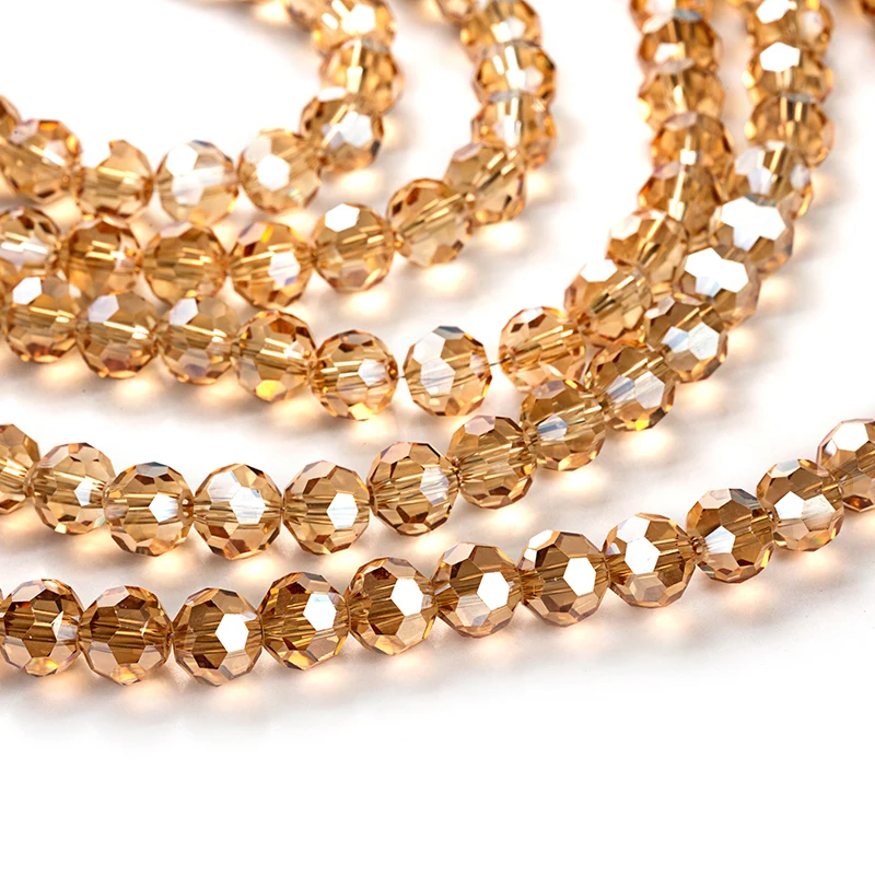 beads wholesale 30pcs 8mm Round Faceted Crystal Glass Beads for Making Jewelry Diy Spacer | Украшения и аксессуары
