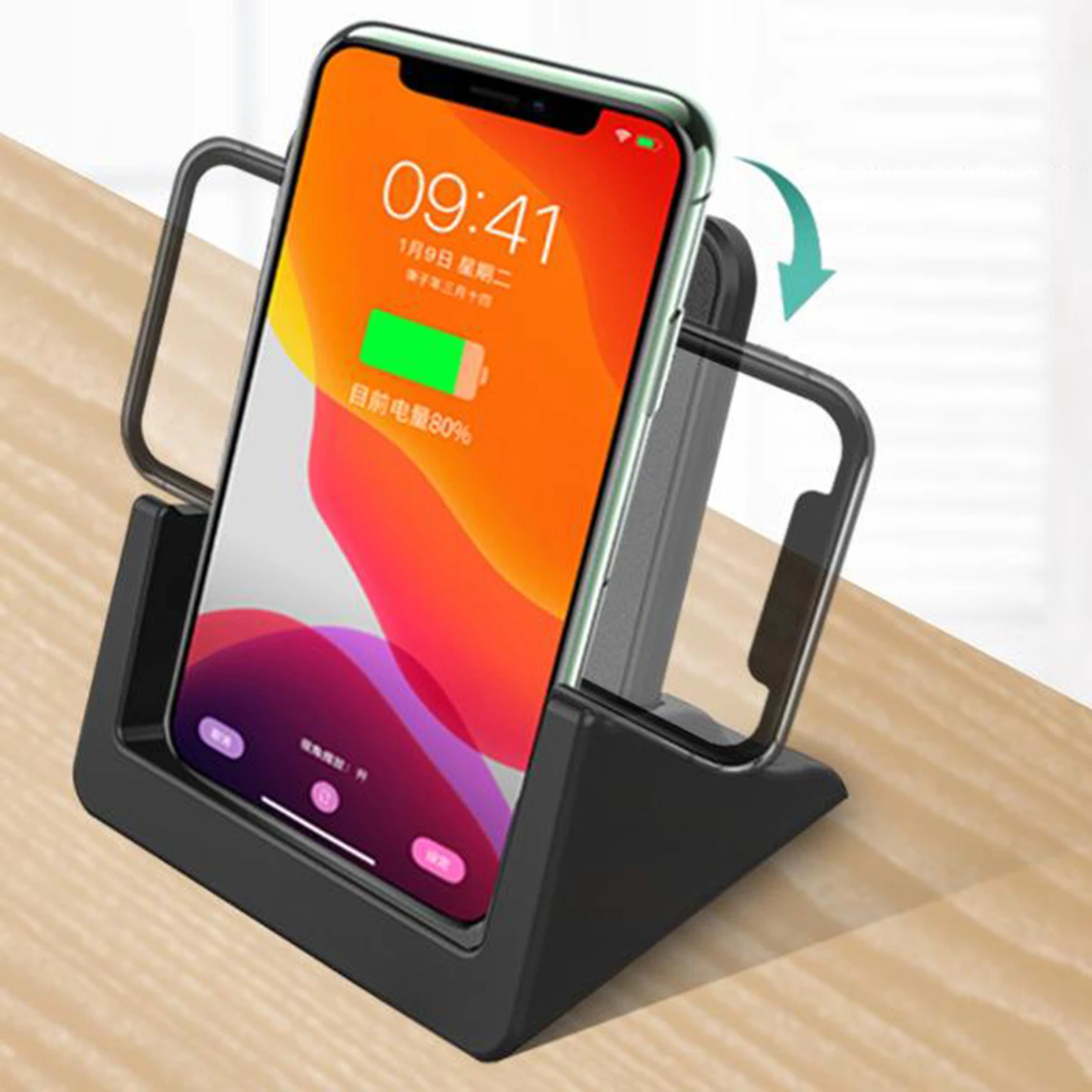 

15W Qi Wireless Fast Charger Charging Dock for 12/11 Pro/11/XR/XS/X/8, It can be charged with Case cover