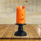 2 шт., электронные светодиодсветодиодный свечи для Хэллоуина