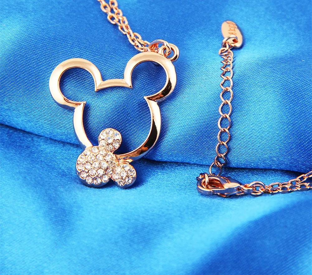 

New Disney Cartoon Clavicle Chain Cute Mickey Jewelry Necklace Featured Personalized Couple Jewelry Jewelry Birthday Gift