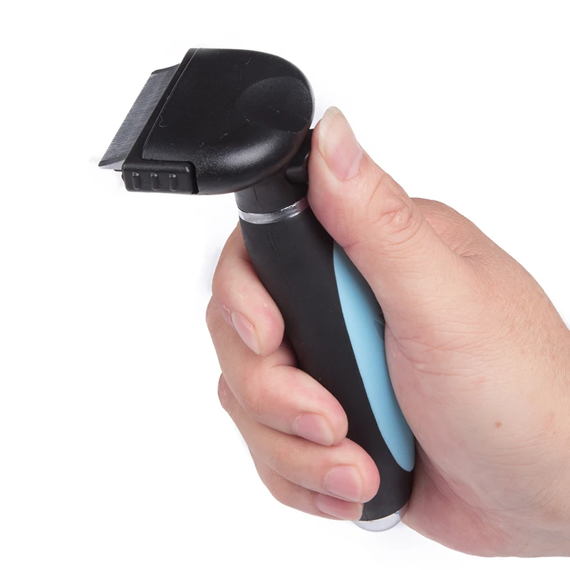 Щетка для вычесывания домашних животных с защитным лезвием из нержавеющей стали