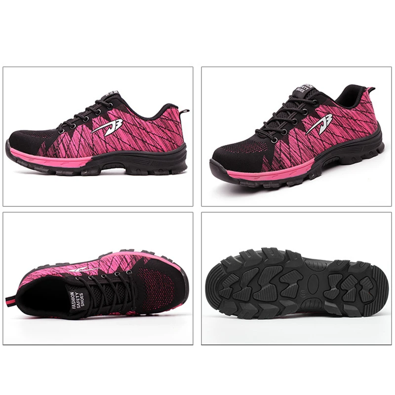 Безопасная Мужская обувь со стальным носком устойчивая к проколу унисекс